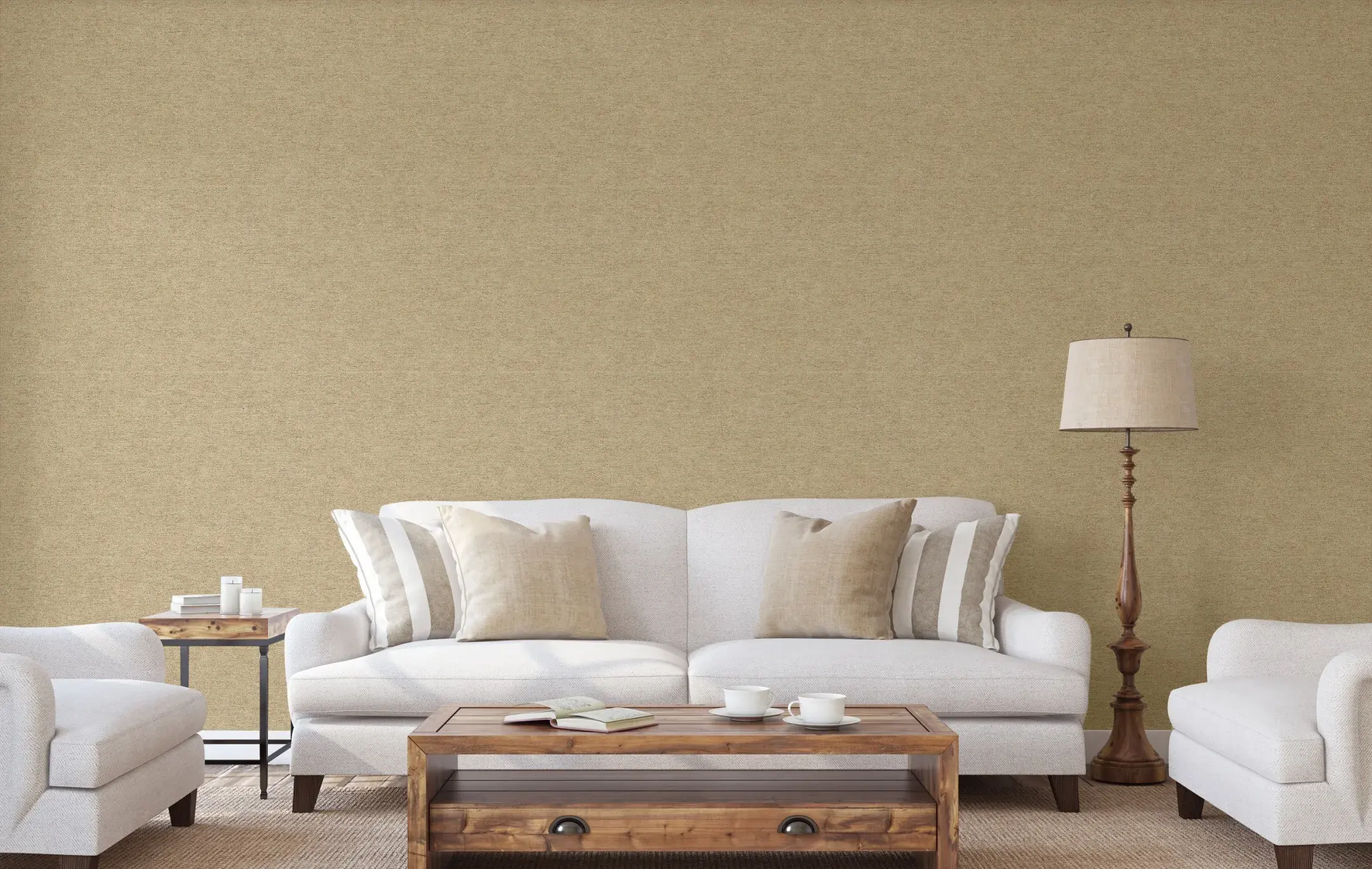 Beige Embossed Wallpaper – Timeless Elegance (7816-8)